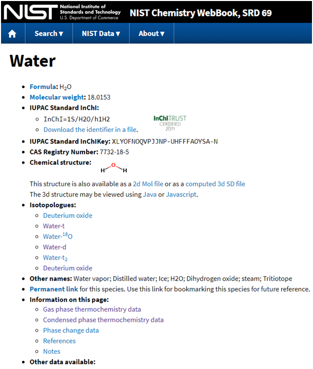 Thermo Physical Chemical Properties Of Fluids Using The Free NIST Thermo Physical Chemical Properties Of Fluids Using The Free NIST